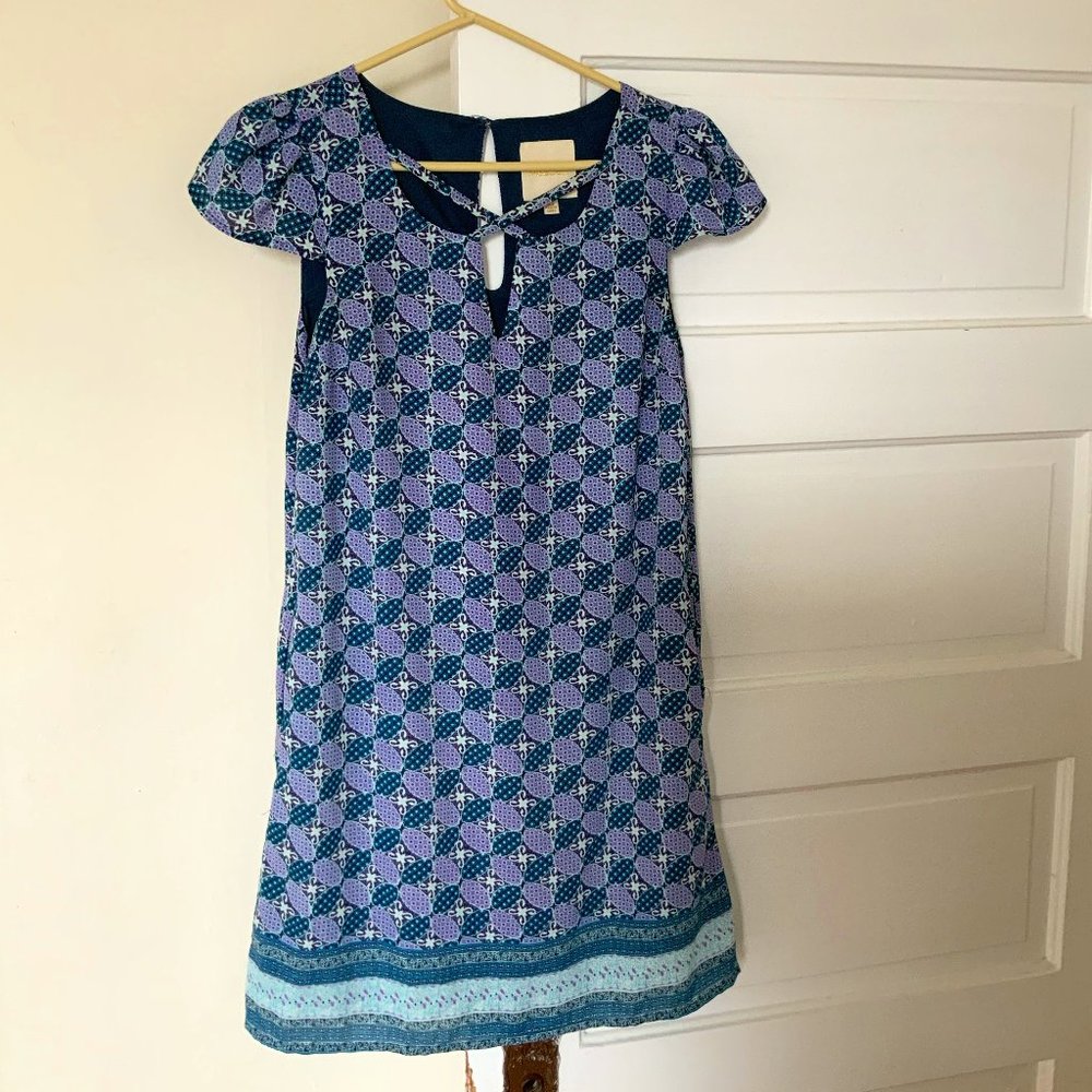 Mandala Pattern Mini Crisscross Dress by Modcloth (Size XS)